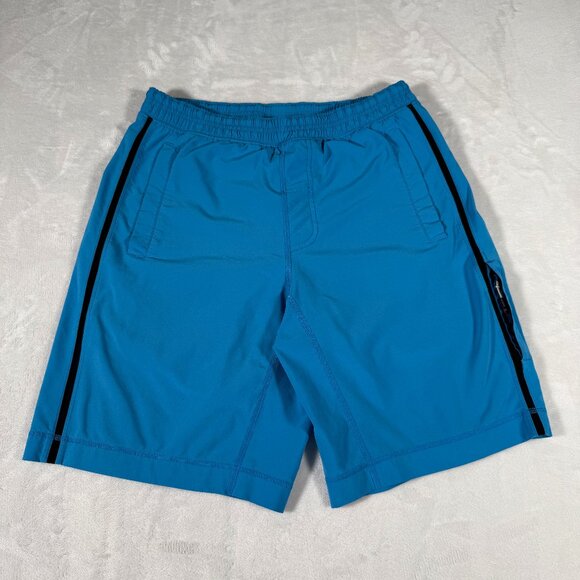lululemon athletica Other - Lululemon Shorts Men Size M Blue Lined 9" Inseam Running Gym Pace Breaker EUC